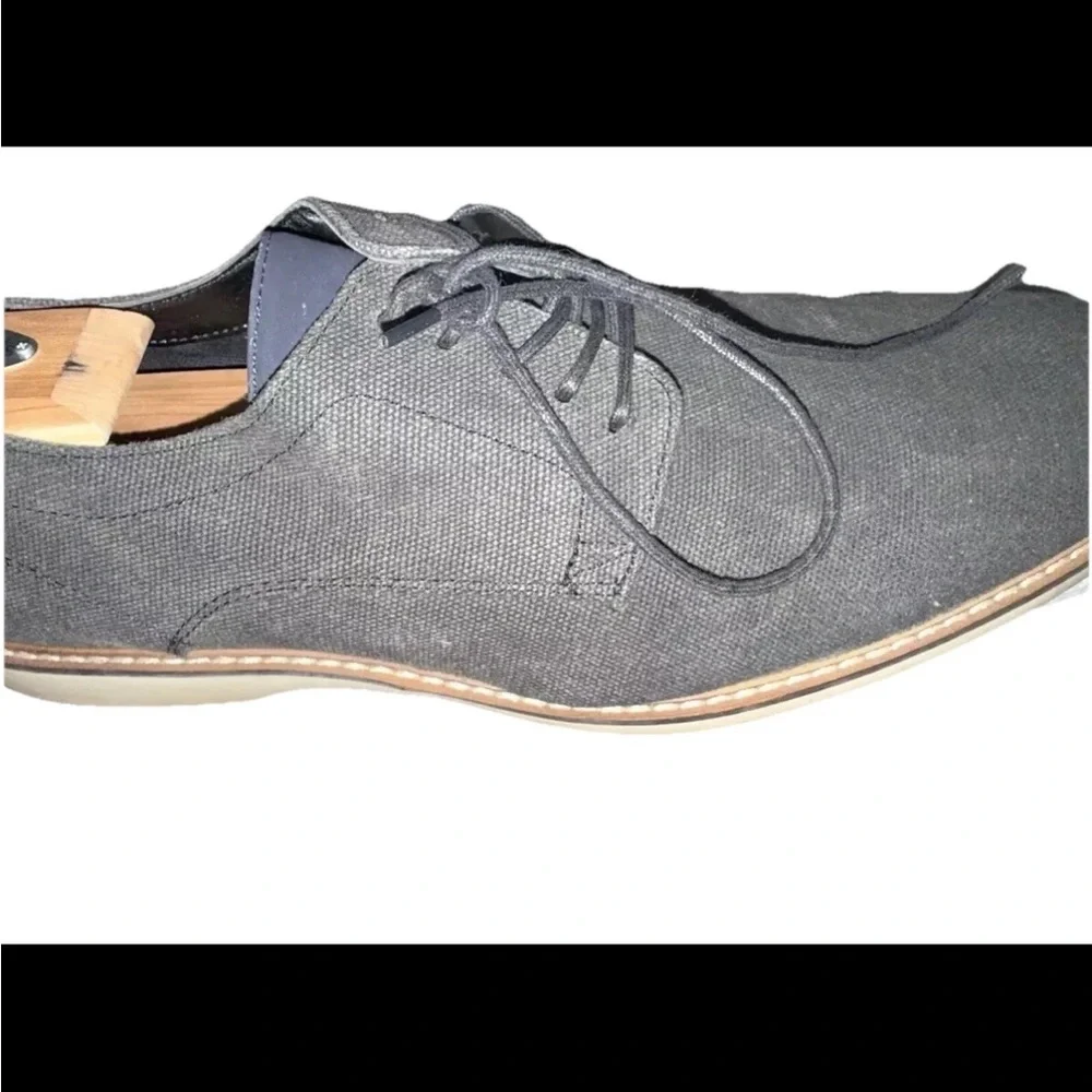 The Rail Men’s Charcoal Oxfords Dark Gray Size 12
